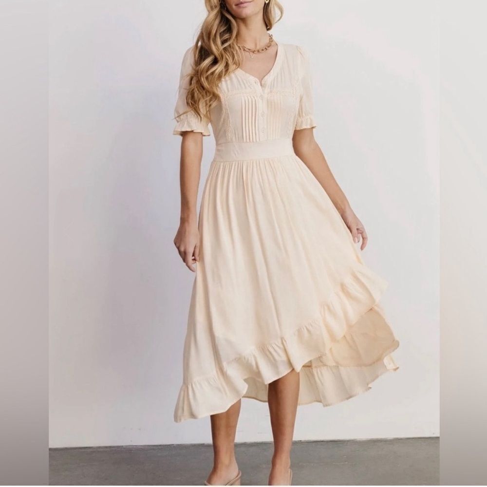 Baltic Born Cream Midi Dress - Picture 3 of 13